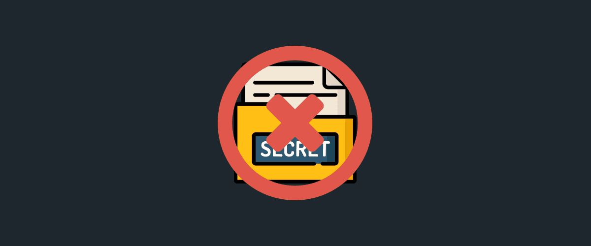 Building secret free NextJS containers